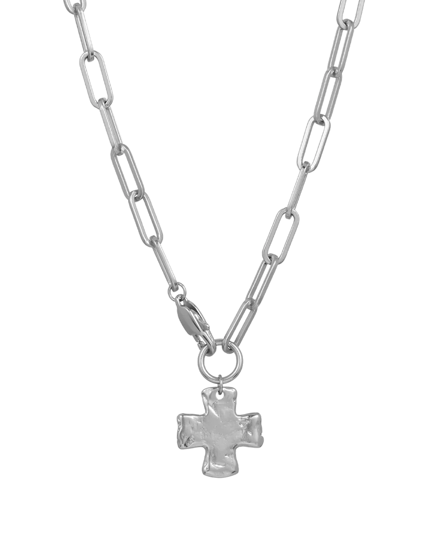 Collier Chaîne Croix Épaisse