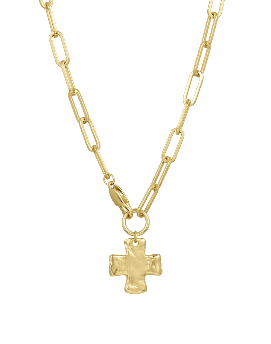 Collier Chaîne Croix Épaisse